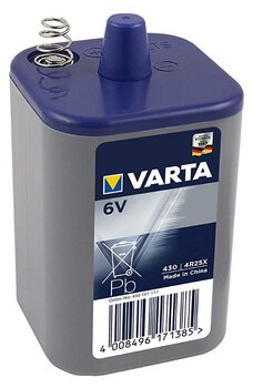 1 x Varta 4R25X battery (tray)