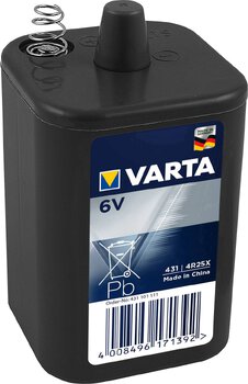 1 x Varta Power 4R25X battery (tray)