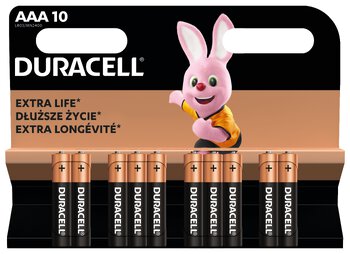 Duracell Basic MN2400 LR03 AAA alkaline battery (blister) - 10 pieces