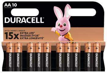 Baterie AA alkaliczne Duracell w blistrze 10 sztuk