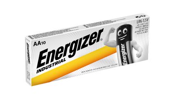 Energizer Industrial LR6 AA Alkaline Battery - 10 Pieces