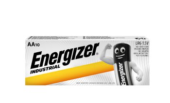 Energizer Industrial LR6 AA Alkaline Battery - 10 Pieces