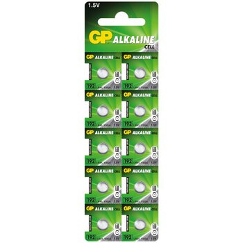 10 x Alkaline Mini GP battery 192/G3/AG3/L736/LR41/V3GA