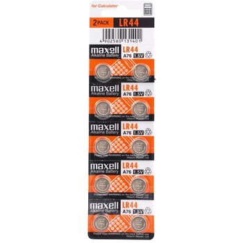 10 x bateria alkaliczna mini Maxell G13 / AG13 / L1154 / LR44 / 157 / V13GA / RW82 / A76