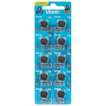 10 x Mini Vinnic G12 / AG12 / L1142 / LR43 / 186 / V12GA / RW84 / D186 Alkaline Battery