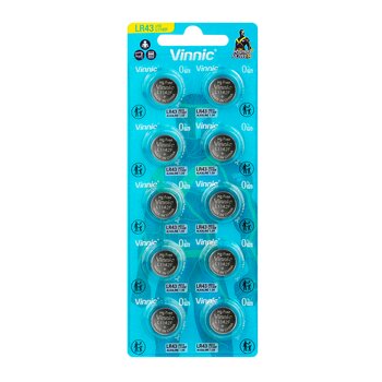 10 x mini alkaline battery Vinnic G12 / AG12 / L1142 / LR43