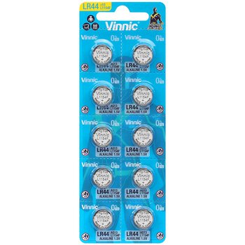 10 x Mini Vinnic G13 / AG13 / L1154 / LR44 / 157 / V13GA / RW82 / A76 Alkaline Battery