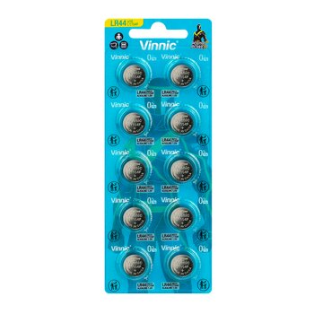 10 x mini alkaline battery Vinnic G13 / AG13 / L1154 / LR44 / A76