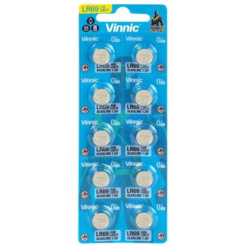 10 x Mini Vinnic G6 / AG6 / LR920 / LR69 Alkaline Battery