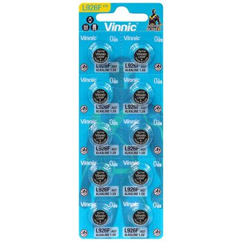 10 x Mini Vinnic G7 / AG7 / LR57 / LR927 Alkaline Battery