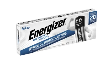 10 x bateria foto litowa Energizer L91 Ultimate Lithium R6 AA