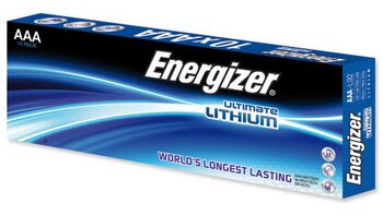 10 x bateria foto litowa Energizer L92 Ultimate Lithium R03 AAA
