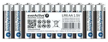 10 x baterie alkaliczne everActive Industrial LR6 / AA (taca)