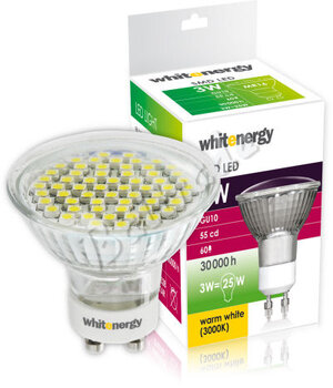 10 x Żarówka 60 LED SMD3528 3W GU10 ciepła