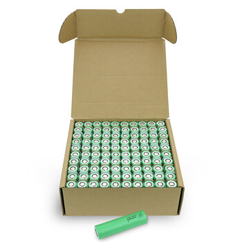 100x Rechargeable battery 18650 Li-ion 2500 mAh Samsung INR18650-25R 20A - multipack