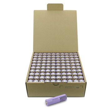 100x akumulator 18650 Li-ion 2950 mAh LG INR18650 HJ2 - opakowanie zbiorcze