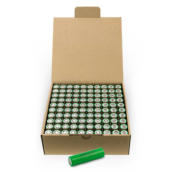 18650 Li-ion 3400 mAh LG INR18650 MJ1 battery - bulk pack - 100 pieces