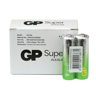 10 x GP Super Alkaline G-TECH LR6 / AA Alkaline Battery