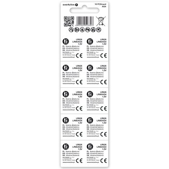 10x alkaline mini battery everActive AG4 G4 LR626 LR66