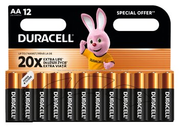 12 x bateria alkaliczna Duracell Basic LR6 AA (blister)