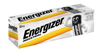 12 x Energizer Industrial LR20 D Alkaline Battery