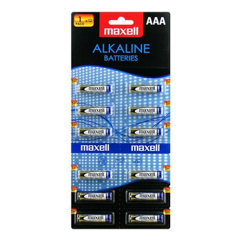 12 x Maxell Alkaline LR03 / AAA Alkaline Battery