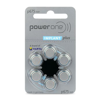 120 x Power One Implant Plus SAB 675 hearing aid batteries 120 x Power One Implant Plus SAB 675 hearing aid batteries