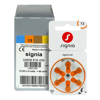 120 x Signia 13 hearing aid batteries