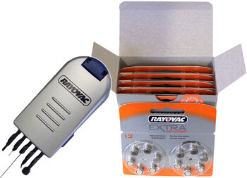 120 x Rayovac Extra Advanced 13 + zestaw do czyszczenia 5w1