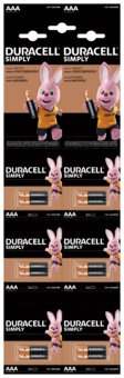 12 x Duracell Duralock C&B LR03 AAA alkaline battery (blister)