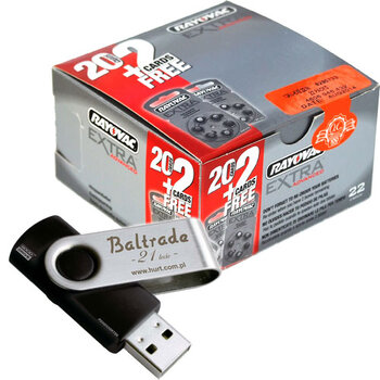 132 x baterie do aparatów słuchowych Rayovac Extra Advanced 13 + pendrive 8GB