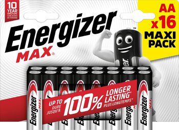 16 x bateria alkaliczna Energizer Alkaline MAX LR6/AA (box)