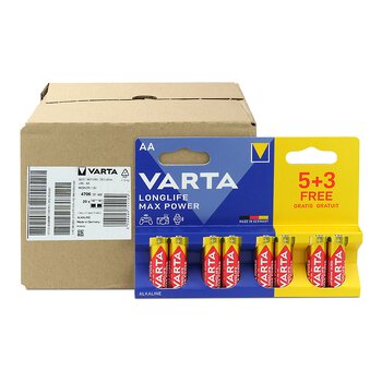 160 x AA / LR6 Varta Max Power 4706 batteries (Max Tech)