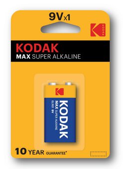 1 x KODAK Max Alkaline 6LR61/9V (blister)