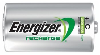 2 x Energizer R14 C Ni-MH 2500mAh Rechargeable battery