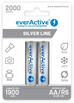 2 x battery everActive R6/AA Ni-MH 2000 mAh ready to use