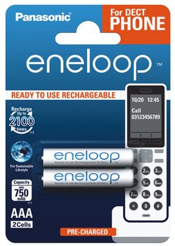 2 x Panasonic Eneloop R03 AAA 800mAh for DECT BK-4MCCE/2DE (blister)