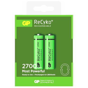 2 x R6/AA GP ReCyko + 2700 Series 2600mAh rechargeable batteries