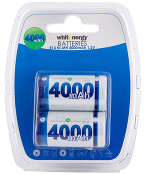 2 x akumulatory Whitenergy R14/C Ni-MH 4000mAh