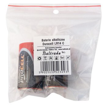 2 x bateria alkaliczna Duracell LR14 C (worek)