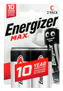 Energizer Max LR14/C alkaline battery (blister) - 2 pieces