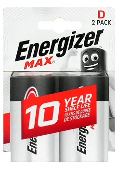 Energizer Max LR20/D alkaline battery (blister) - 2 pieces