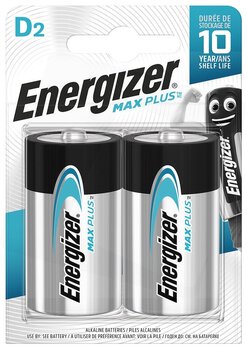 bateria alkaliczna Energizer Max Plus LR20/D (blister) - 2 sztuki