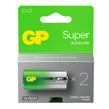 2 x GP Super Alkaline G-TECH LR14/C Alkaline Battery