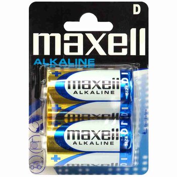 2 x Maxell Alkaline LR20/D Alkaline Battery