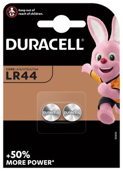 2 x bateria alkaliczna mini Duracell G13 / LR44 / A76 / L1154 / 157