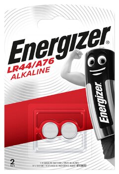 2 x Energizer mini Alkaline battery G13/LR44/A76