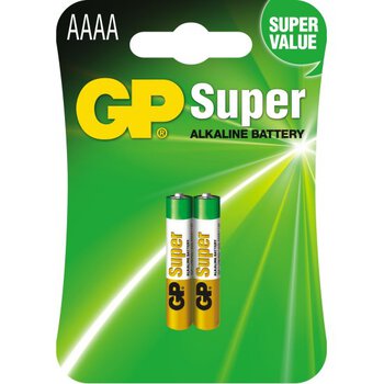 2 x GP Super AAAA/LR61/25A/LR8D425/MN2500/MX2500/E96