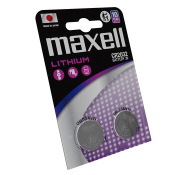 2 x Maxell CR2032 Lithium Battery