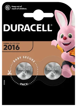 2 x bateria litowa mini Duracell CR2016 DL2016 ECR2016